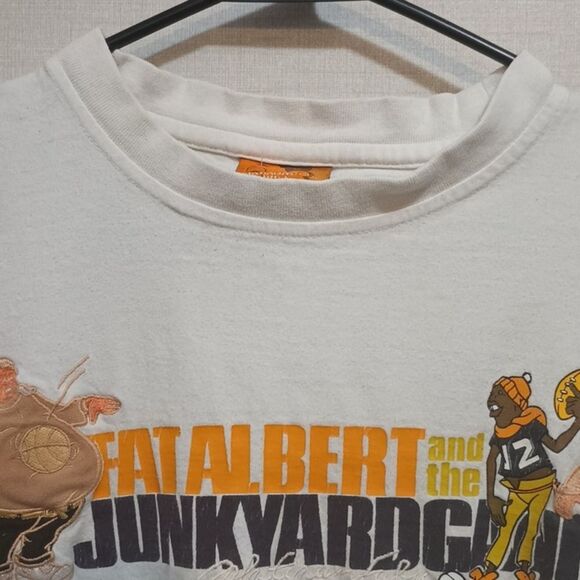 Vintage FUBU Platinum Shirt Large Fat Albert, Y2K Very Distressed Long Sleeve - Picture 6 of 13